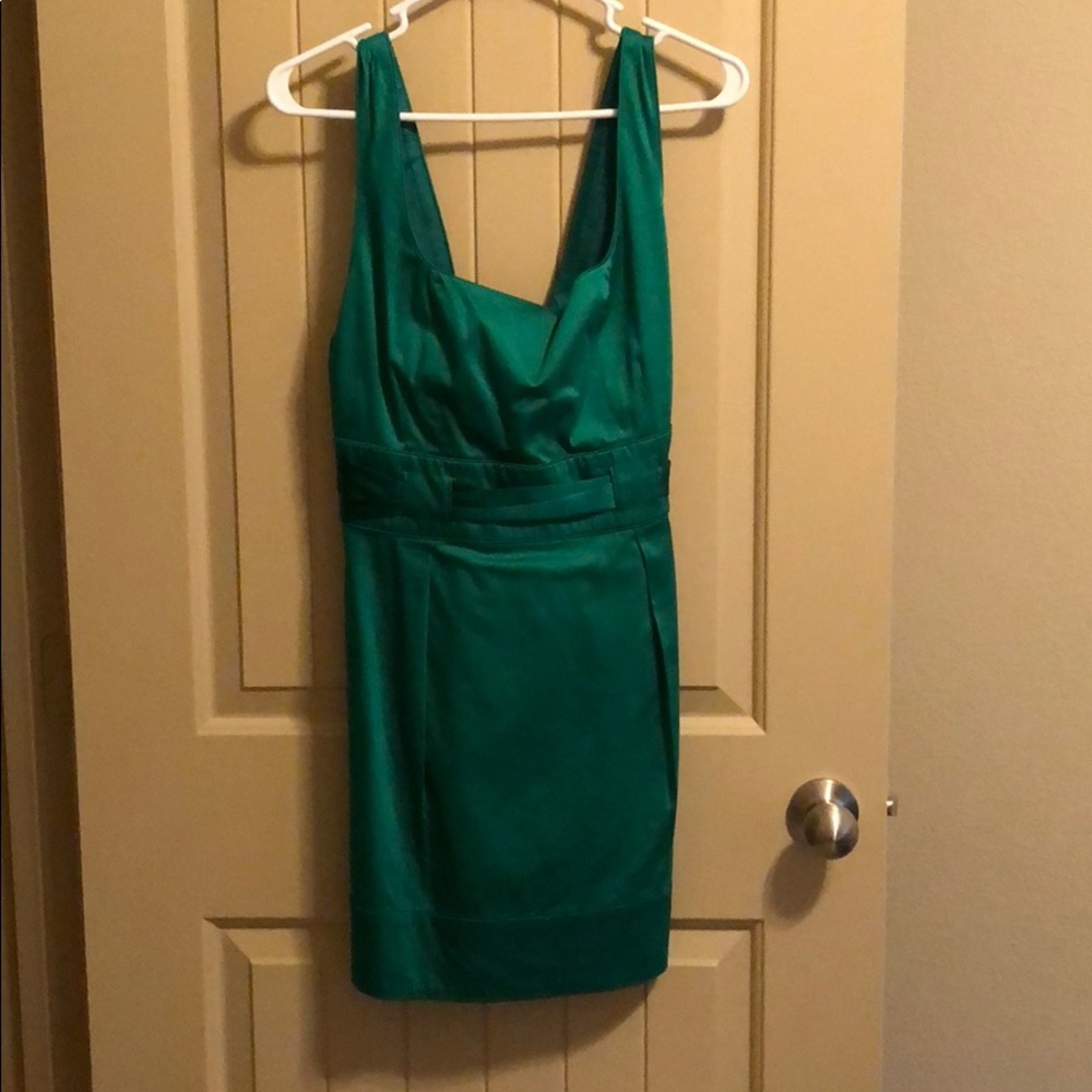 Green cocktail dress